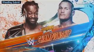WWE 2019 SummerSlam Kofi Kingston vs Randy Orton Official Match Card