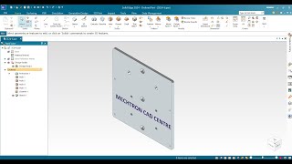 Solid Edge 2024 - Create Counterbore | Countersink | Tapping | Normal Holes in 3D Part