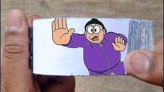 Doraemon Cartoon Flipbook #28 | Nobita Became Sumo Wrestler Flip Book | Flip Book Artist 2022
