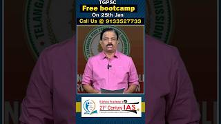 TGPSC Group 1 Notification 2025 || Jaishankar Bhupalpally || MISSION 100 Boot Camp On JAN 25th