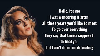 Adele - Hello (Lyrics)