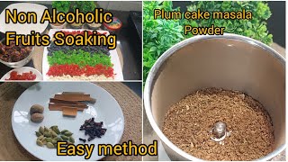 പ്ലം കേക്കിനുള്ള fruits easy ആയി soak ചെയ്തെടുത്താലോ 👍/ easy method/plum cake  masala recipe