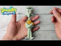 Crafting Squidward with Satisfying Needlefelt Art