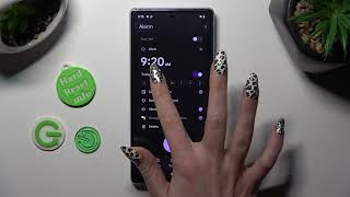 How to Enable the Alarm Clock on GOOGLE Pixel 7a - Set an Alarm