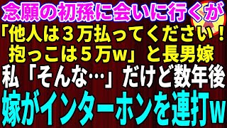 【スカッとする話】息子に孫が産まれるが会わせてもらえない私たち。息子嫁「他人なんだからどうしても会いたいならお金払って下さい。抱っこは別料金ですw」私「分かったわ」言われた通り他人のフリしたら…