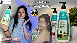 Pilgrim Spanish Squalan Glow Body Lotion Honest Review 💯 | Best Body Lotion for Dry Flaky Skin 😍