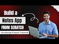Build a Notes App From Scratch | JavaScript Project Tutorial for Beginners