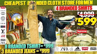 5 Branded Shirts = 999/-😱 3 jeans =899/-😱8 tshirts= 999/-😱 BRANDED CLOTHS in hyderabad🔥😱