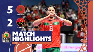 AFCON Futsal 2024 | Morocco 5-2 Angola | Matchday 1