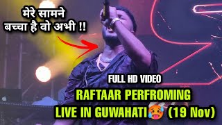 Raftaar live in Guwahati 19 Nov || Raftaar Performing live in Guwahati || raftaar Latest live show