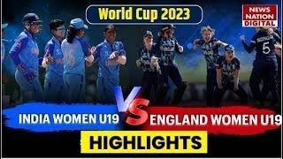 Under 19 Women's World Cup Cricket 2023 Highlights  IND W vs ENG W Final Highlights Match Highlights