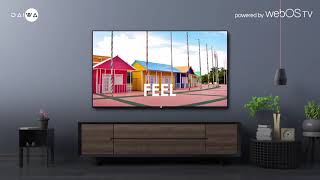 Daiwa webOS TV - Witness smart in two new sizes.