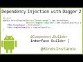 Dagger 2 Tutorial Part 8 - @COMPONENT.BUILDER, @BINDSINSTANCE & @NAMED - Android Studio Tutorial