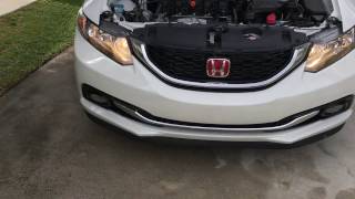 2012-2015 Honda Civic Highbeam/DRL Bulb Change DIY