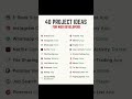 40 project ideas for web developers #web #development #develop #project #ideas #learn #howto #shorts