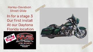 First install in out Daytona Florida shop. Harley Davidson street glide in for a NVS Audio stage 3.