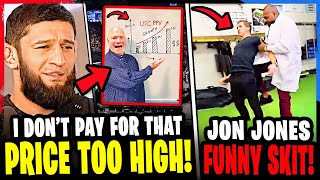 MMA Community GOES OFF on Dana White for UFC prices! *FOOTAGE* Jon Jones FUNNY SKIT! Khamzat Chimaev