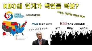 KBO 미국 인기의 원인이 백인들?