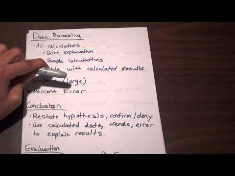 Chemistry: How to write a proper lab report Chemistry: How to write a proper lab report