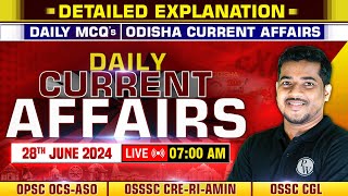 Daily Current Affairs : 28th June,2024 | OPSC OCS-ASO, OSSSC CRE-RI-AMIN, OSSC CGL | OPSC Wallah