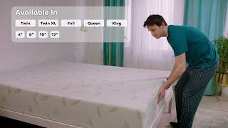 NapQueen Anula Green Tea Infused Memory Foam Mattress