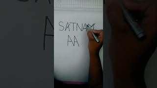 SATNAM name logo #shorts #youtubeshorts