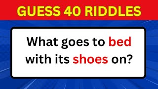 Only a Genius Can Solve These Riddles 🤔❓ 40 Tricky Riddles That'll Stretch Your Brain 🧩