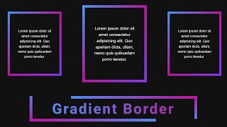 Multi Color Gradient Border Using Pure CSS | #DeveloperHub #gradientBorder