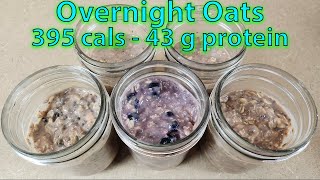 The 10 Minute High Protein Overnight Oats Meal Prep I Used for Weight Loss