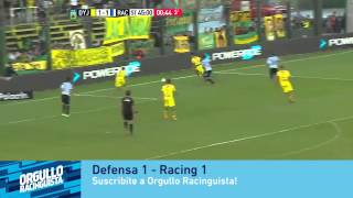 Carambola en el área! Defensa 1 vs Racing 1