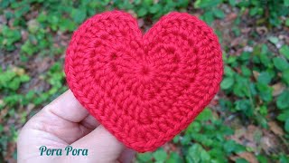 How To Crochet A Heart For Beginners I Crochet Valentines Gifts