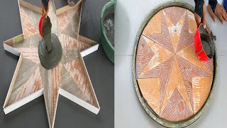 2 super easy 3D coffee table ideas at home / cement craft ideas