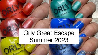 Orly Great Escape Summer 2023 Nail Polish Swatches | Amanda Alexander