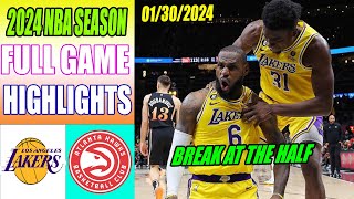 Los Angeles Lakers vs Atlanta Hawks 2nd QTR Highlights Jan 30, 2024 | NBA Season 2024
