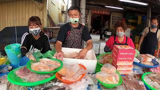 帥城武牙起來了，千元鮮魚標要瘋了 興達港觀光魚市海鮮拍賣 興達港王中皇海鮮叫賣