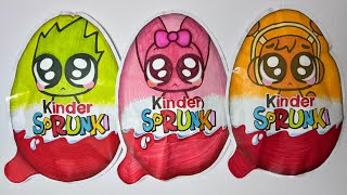 Kinder joy sprunki blind bags surprise | pinki oren owakcx | asmr diy paper squishy