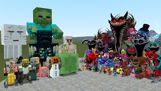 ALL MINECRAFT MOBS VS ALL POPPY PLAYTIME CHAPTER 3-1 MONSTERS In Garry's Mod!