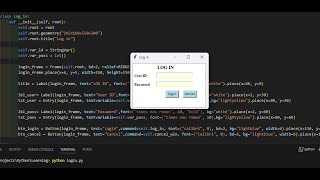 Python Project - Create Registration Form / Login Form Using Python