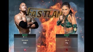 Super fight  bluss vs, the rock Part WWE 2K22 #therock 2023