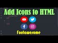 Learn CSS icons in 5 minutes 🏠 | Font Awesome Icons | HTML And CSS Tutorial