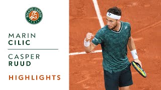 Marin Cilic vs Casper Ruud - Semifinals Highlights I Roland-Garros 2022