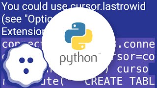 How to retrieve inserted id after inserting row in SQLite using Python?