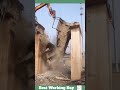 best working day 1755 the process of demolishing a bridge with an excavator