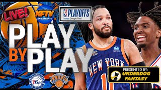 Knicks vs Sixers NBA Playoffs Game 6 Play-By-Play & Watch Along | Presented By: UnderDog Fantasy  |