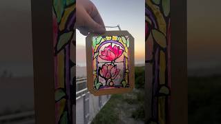 ￼DIY stained glass at home! ￼🌞￼