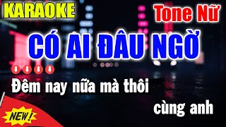 Karaoke Có Ai Đâu Ngờ Tone Nữ | Beat Cực Chuẩn | Karaoke Thanh Duy