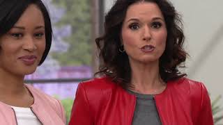 G.I.L.I Peplum Faux Leather Zip Front Jacket on QVC