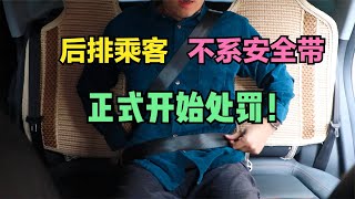 后排乘客不系安全带正式开始处罚！处罚乘客还是驾驶员？小车后排安全带应该怎么系？