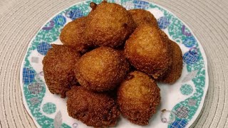 GULGULE RECIPE / INDIAN DONUTS / SOOJI GULGULE / NO MAIDA by kitchen counter