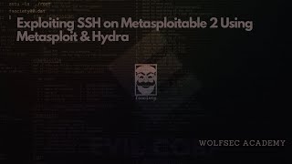 Exploiting SSH via Brute Force on Metasploitable 2 Using Hydra & Metasploit